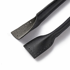 PUレザーをバッグのハンドルに縫い付けます  ブラック  52.5x1.6x1cm  穴：1.5mm&nbsp;PURS-WH0005-70B-01