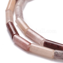 天然石ストロベリークォーツビーズ連売り  コラム  13x4mm  穴：1.4mm  約28個/連  15.20''（38.6~39.1センチメートル）&nbsp;G-D464-05