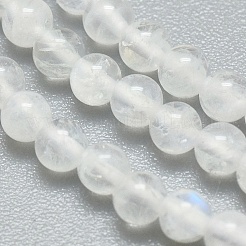 天然レインボー ムーンストーン ビーズ 連売り  ラウンド  2mm  穴：0.5mm  約195個/連  15.35インチ（39cm）&nbsp;X-G-A177-04-23