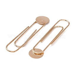 合金ブローチベースセッティング  安全ピンラペルピンパーツ  ライトゴールド  46.5x10x1mm&nbsp;FIND-WH0050-77KCG