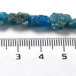 生の粗い天然アパタイトビーズ連売り  ナゲット  6.5~9x5~6x3~5mm  穴：0.8mm  約26~30個/連  7.48''~8.46''（19~21.5センチメートル）&nbsp;G-P528-B04-01