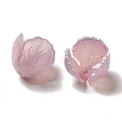 フラワービーズキャップ  DIYのジュエリーには  フラミンゴ  13~15x11~13mm  穴：1~1.4mm&nbsp;X-SACR-C002-03D