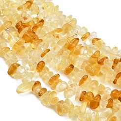 ガラスチップビーズ連売り  ナゲット  ゴールド  4~6x3~4x1.5~3mm  穴：0.5~0.6mm  29.92~30.71''（76~78センチメートル）&nbsp;G-B160-A01