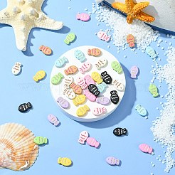 45色焼き付けペイント合金ビーズ9個  魚  ミックスカラー  8~9x13~14x3.5mm  穴：1.4~1.6mm  5個/カラー&nbsp;FIND-CJ0003-26