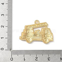合金エナメルチャーム  ライトゴールド  カドミウムフリー＆ニッケルフリー＆鉛フリー  ラックめっき  車両  20x28x2mm  穴：1.8mm&nbsp;FIND-C074-01A