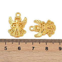 合金のチベット風チャーム  カドミウムフリー＆ニッケルフリー＆鉛フリー  天使  ゴールドカラー  20x14x1mm  穴：1.5mm&nbsp;TIBEP-A22571-G-FF