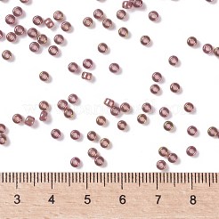 MIYUKIラウンドロカイユビーズ  日本製シードビーズ  （rr301)ダークトパーズレインボーゴールド光沢  8/0  3mm  穴：1mm  約422~455PCS /ボトル  10 G /ボトル&nbsp;SEED-JP0009-RR0301