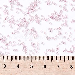TOHOラウンドシードビーズ  日本製シードビーズ  （771)内側カラーabクリスタル/ストロベリーライニング  15/0  1.5mm  穴：0.7mm  約15000個/50g&nbsp;SEED-XTR15-0771