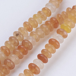 天然＆合成混合石ビーズ連売り  ロンデル  4.5~5x2~2.5mm  穴：0.8mm  約162~166個/連  15.1インチ〜15.3インチ（38.5~39cm）&nbsp;G-P354-M-4x2mm