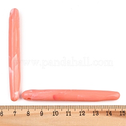 不透明なアクリル大きなペンダント  スティックチャーム  ライトコーラル  74x8.5mm  穴：3mm  約113個/500g&nbsp;OACR-G064-05A