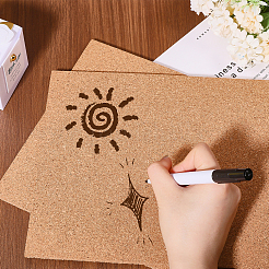 コルク断熱材  コースター用  壁飾り  パーティーとDIYのクラフト用品  バリーウッド  290x215x5mm  約4個/セット&nbsp;DIY-WH0496-94