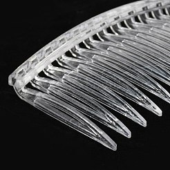 プラスチックヘアコームパーツ  透明  46x70mm&nbsp;PHAR-R018-2