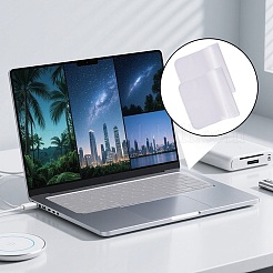 シリコン製コンピューターキーボード保護フィルム  ダストカバー  長方形  透明  310x130x1mm&nbsp;DIY-WH20081-015A