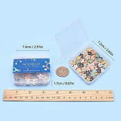 ライトゴールドメッキの合金エナメルペンダント  花  ミックスカラー  15x12x1.5mm  穴：1.6mm  6色  10色  60個/箱&nbsp;PALLOY-SC0002-42