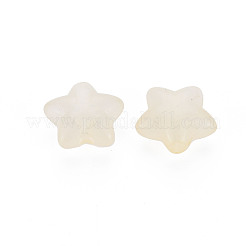 透明なアクリルビーズ  模造ゼリー  スター  ベージュ  10x10.5x6mm  穴：1.6mm  約544個/161g&nbsp;LS-MACR-S373-26E-11