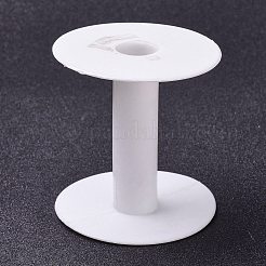 （訳あり商品）  ワイヤーのためのプラスチック製の空のスプール  スレッドボビン  ホワイト  7.15x7.7cm&nbsp;TOOL-XCP0001-39