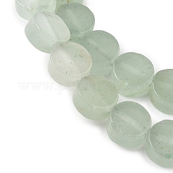天然石グリーンアベンチュリンビーズ連売り  フラットラウンド  8.5x4.5~5mm  穴：0.8mm  約50個/連  16.73~17.01'''（42.5~43.2センチメートル）&nbsp;G-M454-B05