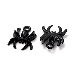 合金ペンダント  クモ  電気泳動黒  17x13.5x2.5mm  穴：1.8mm&nbsp;FIND-K007-02EB
