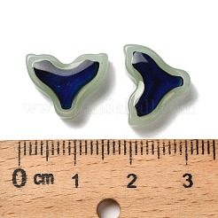 ガラスビーズ  温度感知色変化ビーズ  マーメイドテール  ダークシーグリーン  12x15x5mm  穴：1.2mm&nbsp;GLAA-P072-07B