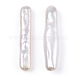 天然バロックパールケシパールビーズ  養殖淡水パール  スティック  貝殻色  18~26x3.5~6x2~5mm  穴：0.6~0.8mm&nbsp;PEAR-S020-Z02-1
