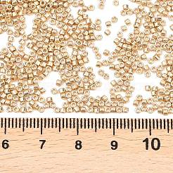 MIYUKIデリカビーズ  シリンダー  日本製シードビーズ  11/0  (db2501)duracoat 亜鉛メッキ 淡いゴールド  1.3x1.6mm  穴：0.8mm  約10000個/袋  50 G /袋&nbsp;SEED-X0054-DB2501