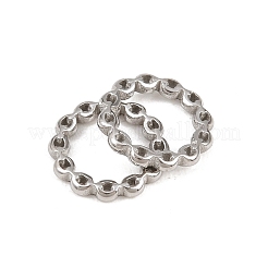 304ステンレススチールビーズ  リング  ステンレス鋼色  10x1.5mm  穴：7mm&nbsp;STAS-T069-91P