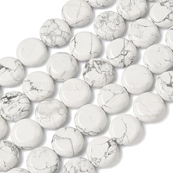 天然石ハウライトビーズ連売り  フラットラウンド  15~15.5x6mm  穴：0.8~1mm  約26個/連  15.55~15.71インチ（39.5~39.9cm）&nbsp;G-L648-B17-15mm