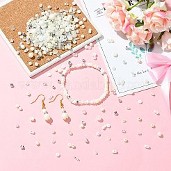 ベーキングペイント ガラスシードビーズ 50g  ジュエリー作りのための  混合図形  ベージュ  1.8~9.2x2.2~9.2x3.5~9.2mm  穴：0.7~2.5mm&nbsp;GLAA-SZ0002-10A