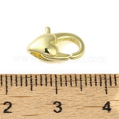 真鍮カニカン  カドミウムフリー＆ニッケルフリー＆鉛フリー  ハート  ゴールドカラー  12x7.5x4mm  穴：3mm&nbsp;KK-B089-23A-G