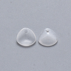 模造ヒスイガラスのチャーム  花弁  ミントクリーム  7x8x2.5mm  穴：1mm&nbsp;GLAA-R211-01-A07