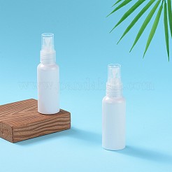 透明な丸い肩のスプレーボトル  ミニスプレー香水ボトル  ホワイト  11.1cm  容量：50ミリリットル&nbsp;LS-MRMJ-WH0036-A02