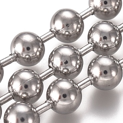 変色しにくい304ステンレススチールボールチェーン  スプールで  ステンレス鋼色  6mm&nbsp;CHS-E021-13D-P