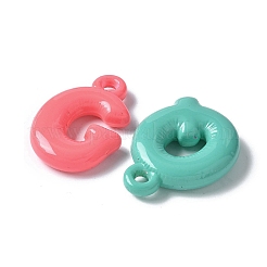 オペークアクリルパーツ  文字  ミックスカラー  29~30x7.5~22x6~7mm  穴：3mm&nbsp;X1-MACR-F082-01