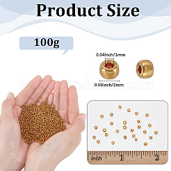 ガラスシードビーズ100g  メタリックカラースタイル  ラウンド  淡いチソウ  2mm  穴：1mm&nbsp;SEED-SP0001-12A-01