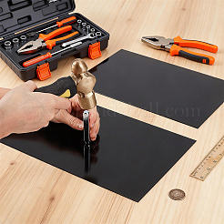 アルミシート  レーザー切断用  長方形  ブラック  30x20x0.15cm&nbsp;AJEW-WH0696-739C