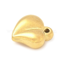 304ステンレススチールハートペンダント  15x14x6mm  穴：1.2mm&nbsp;STAS-R162-01G-06
