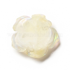 蓄光樹脂カボション  ABカラー  花  淡いチソウ  30.5x30.5x11mm&nbsp;CRES-D005-C04