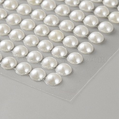 アクリルイミテーションパールステッカー  半円  貝殻色  265x95x2.5mm&nbsp;STIC-WH20006-03C