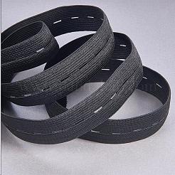 平らな弾性ゴムバンド  ウェビング衣類縫製アクセサリー  フラットラウンド  ミックスカラー  20mm  約5.46ヤード（5m）/ロール  2roll  25mm  約5.46ヤード（5m）/ロール  2roll  11x2mm  穴：1mm  40pc&nbsp;EC-PH0001-05