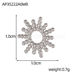 304ステンレスペンダント  ステンレス鋼色  18x16mm&nbsp;STAS-OY005-58P