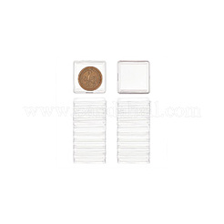 四角いアクリル収納ボックス  ギフトケース  透明  3.5x3.5x0.55cm&nbsp;CON-WH0089-86