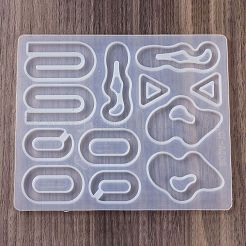 DIYシリコンモールド  デコレーションメイキング  レジン型  UVレジン用  エポキシ樹脂ジュエリー作り  透明  156x131x5mm  内径：20~61x20~36.5mm&nbsp;X1-SIMO-H020-01J