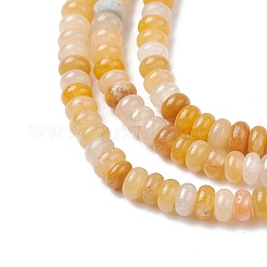 天然石トパーズ翡翠ビーズ連売り  ロンデル  4x2mm  穴：0.8mm  約158個/連  15.55''（39.5センチメートル）&nbsp;G-H292-A14-02