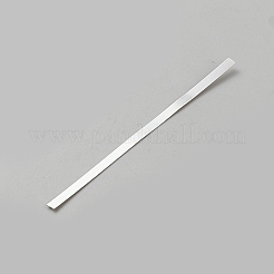 スターリングシルバーシート925枚  長方形  銀  77x2.5x0.2mm&nbsp;FIND-WH0149-27A