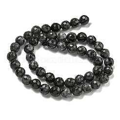 天然ラルビカイトビーズ連売り  (128 ファセット)ファセット  ラウンド  8mm  穴：1mm  約45個/連  14.57インチ（37cm）&nbsp;G-E571-A09-02