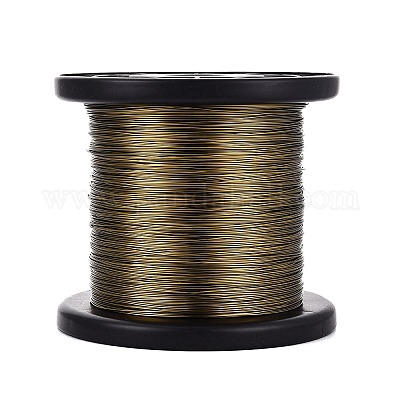 銅製ワイヤー  アンティークブロンズ  22ゲージ  0.6mm  約1279.52フィート（390m）/ 1000g&nbsp;CWIR-S003-0.6mm-15-1