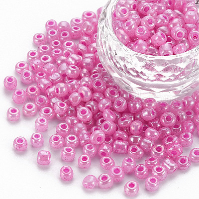 ガラスシードビーズ  セイロン  ラウンド  スミレ  6/0  4mm  穴：1.5mm  約4500個/ポンド&nbsp;SEED-A011-4mm-151-1