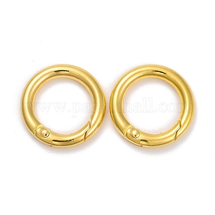 合金プッシュ式リングカン Oリング ゴールドカラー 6ゲージ 24x4mm 内径:16.5mm PALLOY-M015-01G-1