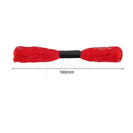 コットンミシン糸  レッド  3mm  約8.57ヤード（7.84m）/かせ&nbsp;PW-WG34D89-15-1