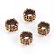 Brass Beads, Nickel Free, Column, Brushed Antique Bronze, 7x5mm, Hole: 2.5mm